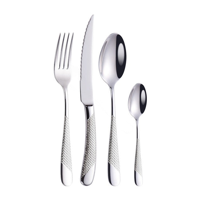 Couverts de table LUXE inox - Couleur Argent