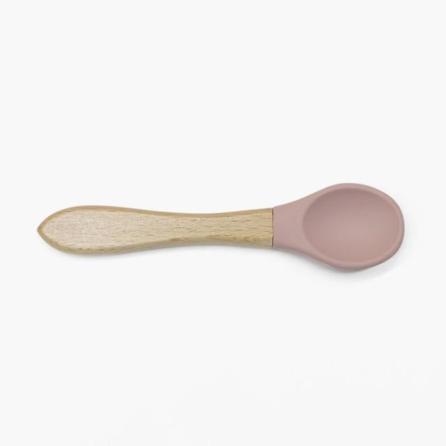Vaisselle bol en silicone avec ventouse pour bébé, cuillère et fourchette incluses – Image 17