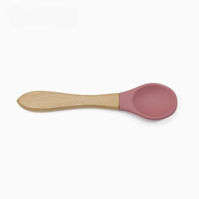 Vaisselle bol en silicone avec ventouse pour bébé, cuillère et fourchette incluses – Image 20