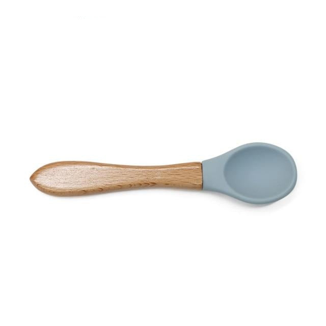 Vaisselle bol en silicone avec ventouse pour bébé, cuillère et fourchette incluses – Image 16