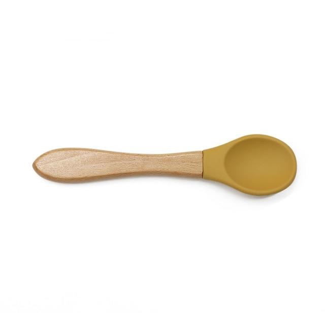 Vaisselle bol en silicone avec ventouse pour bébé, cuillère et fourchette incluses – Image 18