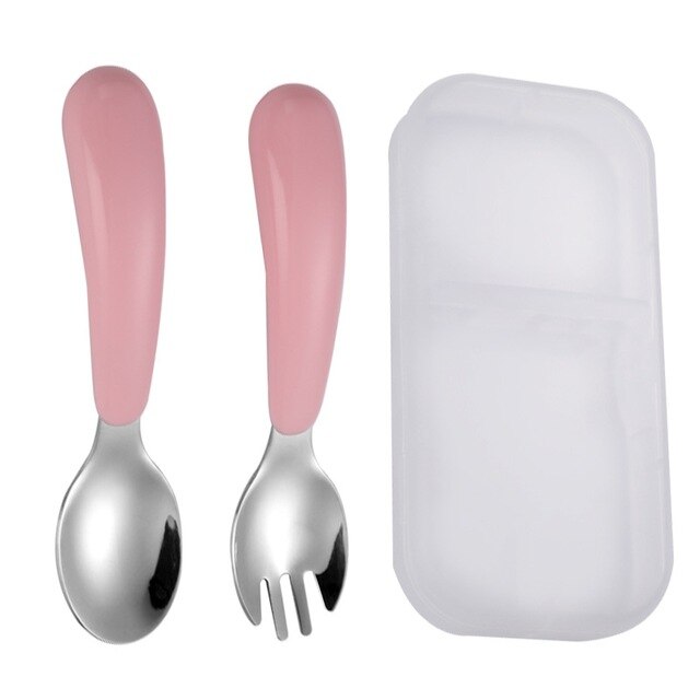 Couvert de table rose pour enfant bébé