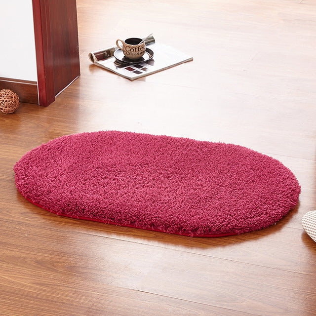 tapis sortie de bain rouge