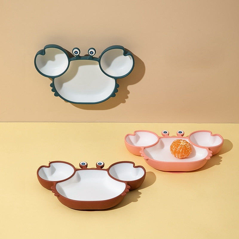 Vaisselle bébé avec ventouse - Crabe amusant – Image 5