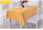 Nappe rectangulaire résistante aux taches jaune