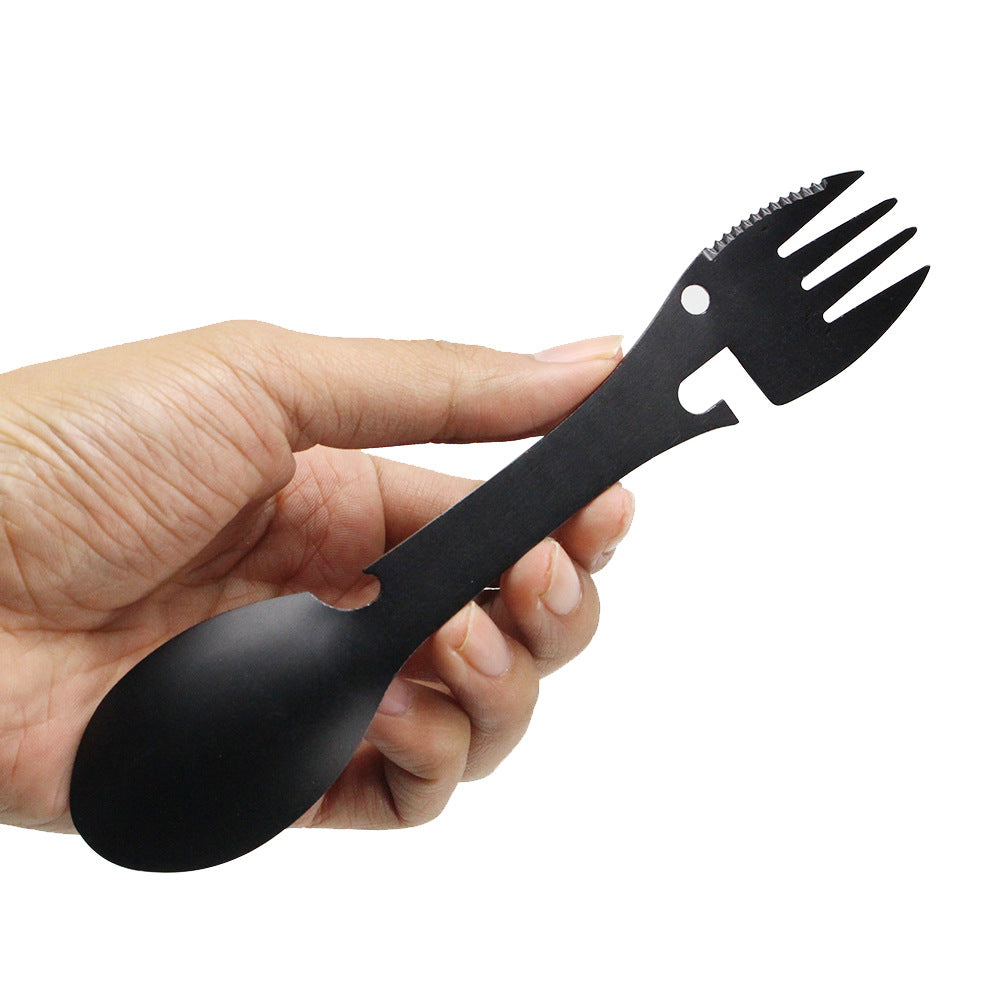 Vaisselle couverts multifonctions en acier pour camping et randonnée – Image 3