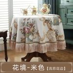Nappe ronde en coton enduit