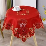 Nappe ronde Noël pour table ronde