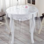 Nappe ronde transparente 140 cm