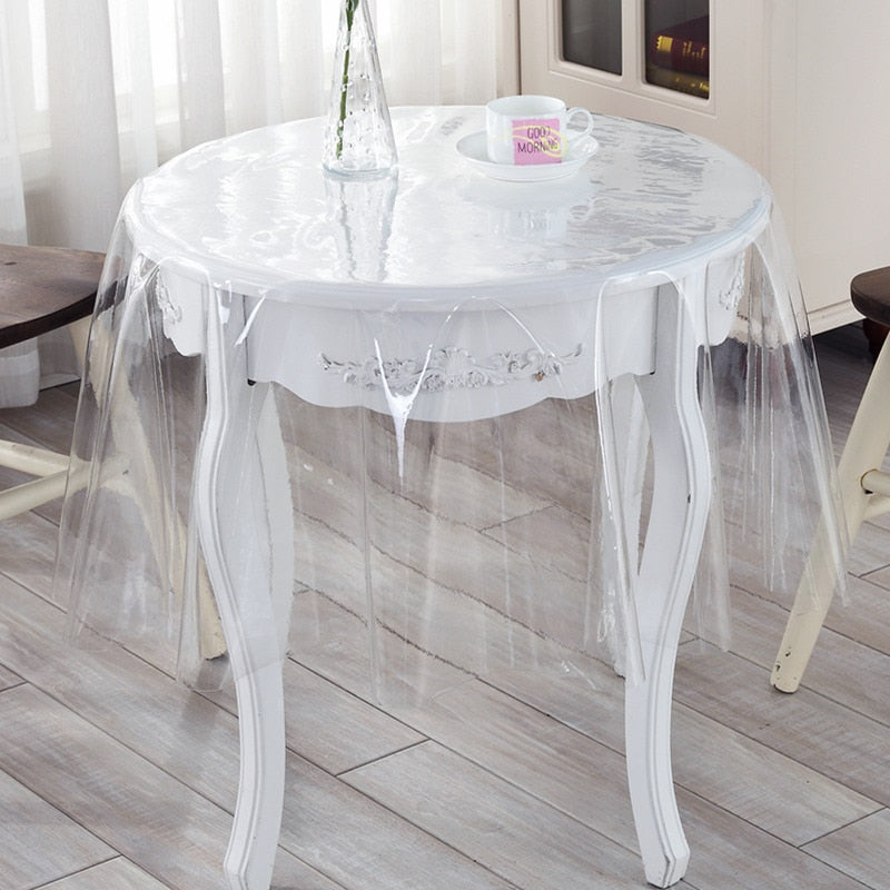 Nappe ronde transparente 140 cm