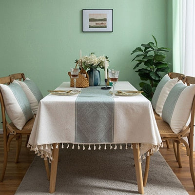 Nappe rectangulaire en lin