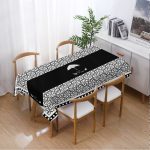 Nappe rectangulaire tissu noir