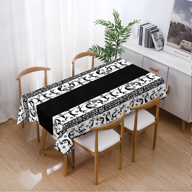 Nappe rectangulaire motif africain