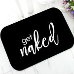 Tapis de bain get naked noir