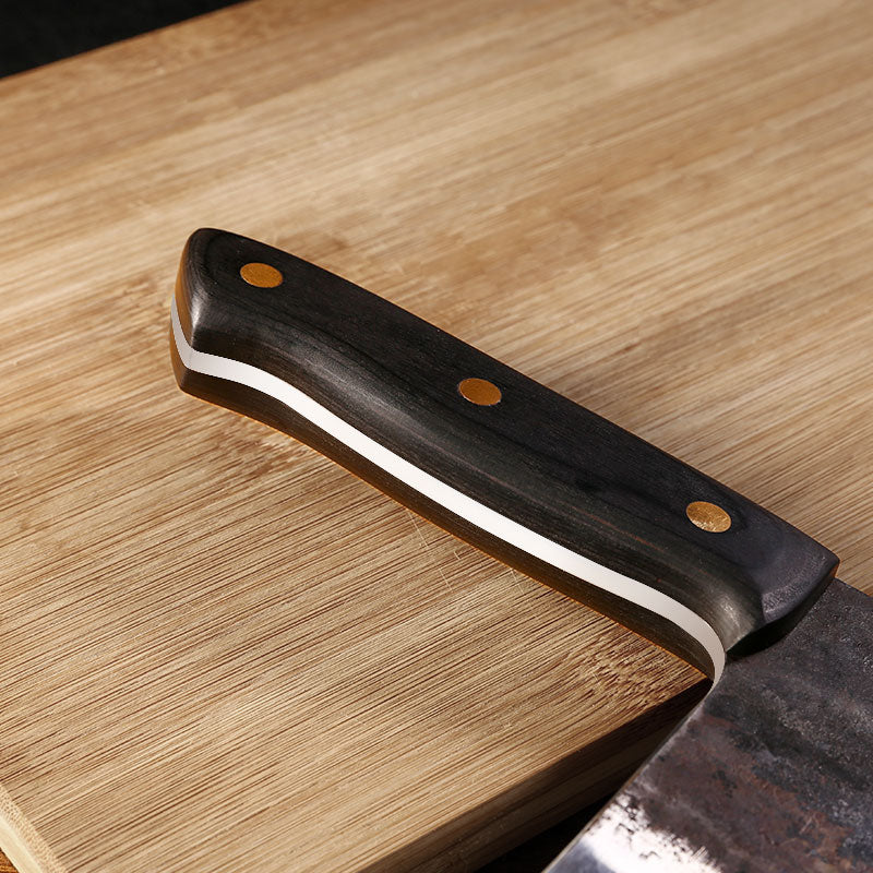 Vaisselle couteau artisanal de boucher forgé manuellement – Image 4