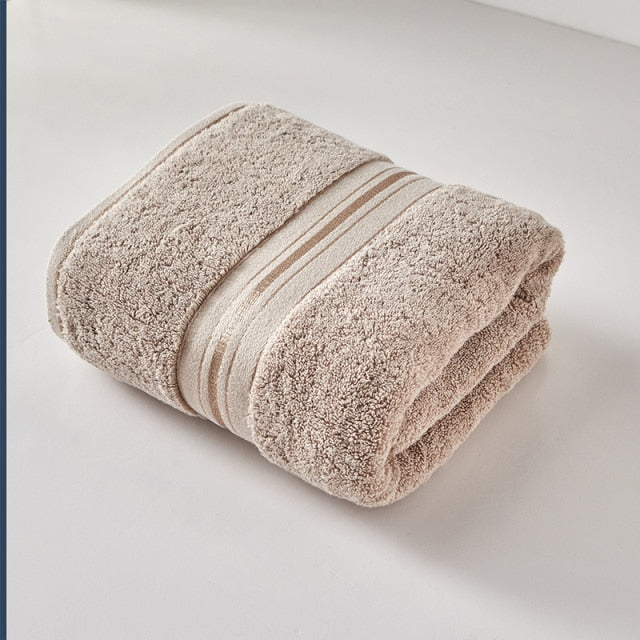 Serviette de bain coton égyptien brun