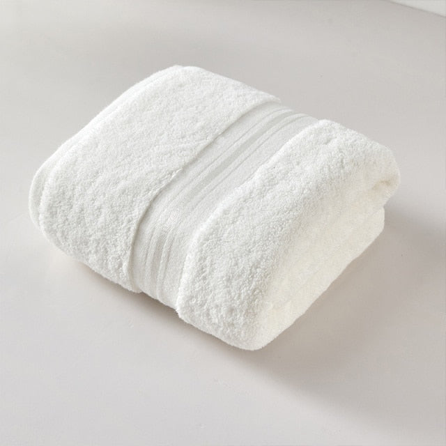 Serviette de bain coton égyptien blanc