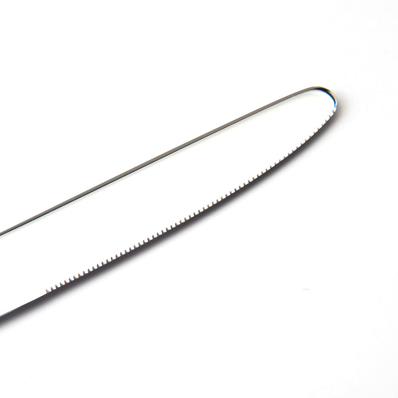 Vaisselle couverts LUNA effet miroir argentés en inox 24 pièces – Image 3