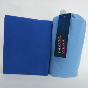 serviette de bain pour le sport bleu