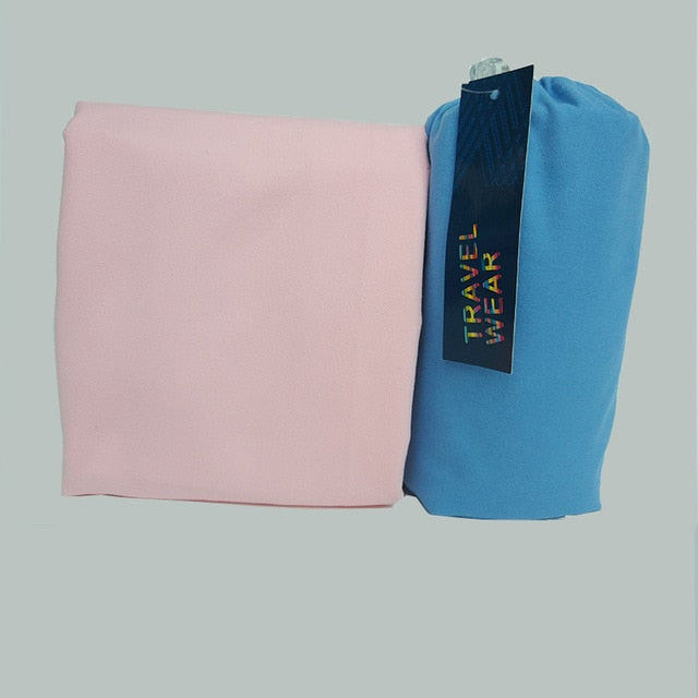 serviette de bain pour le sport rose