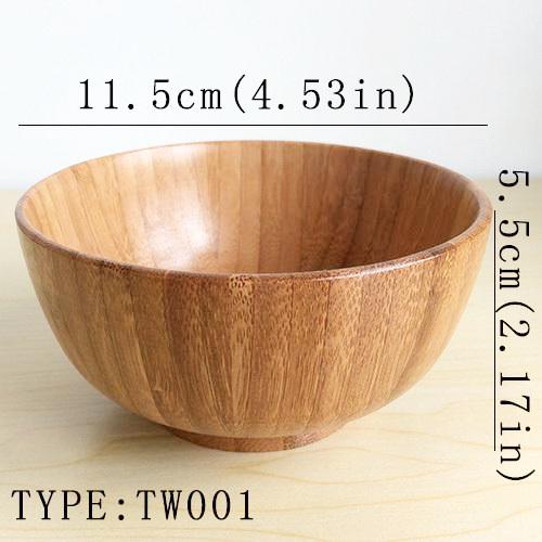 Bol japonais ancien en bois (couleur marron)