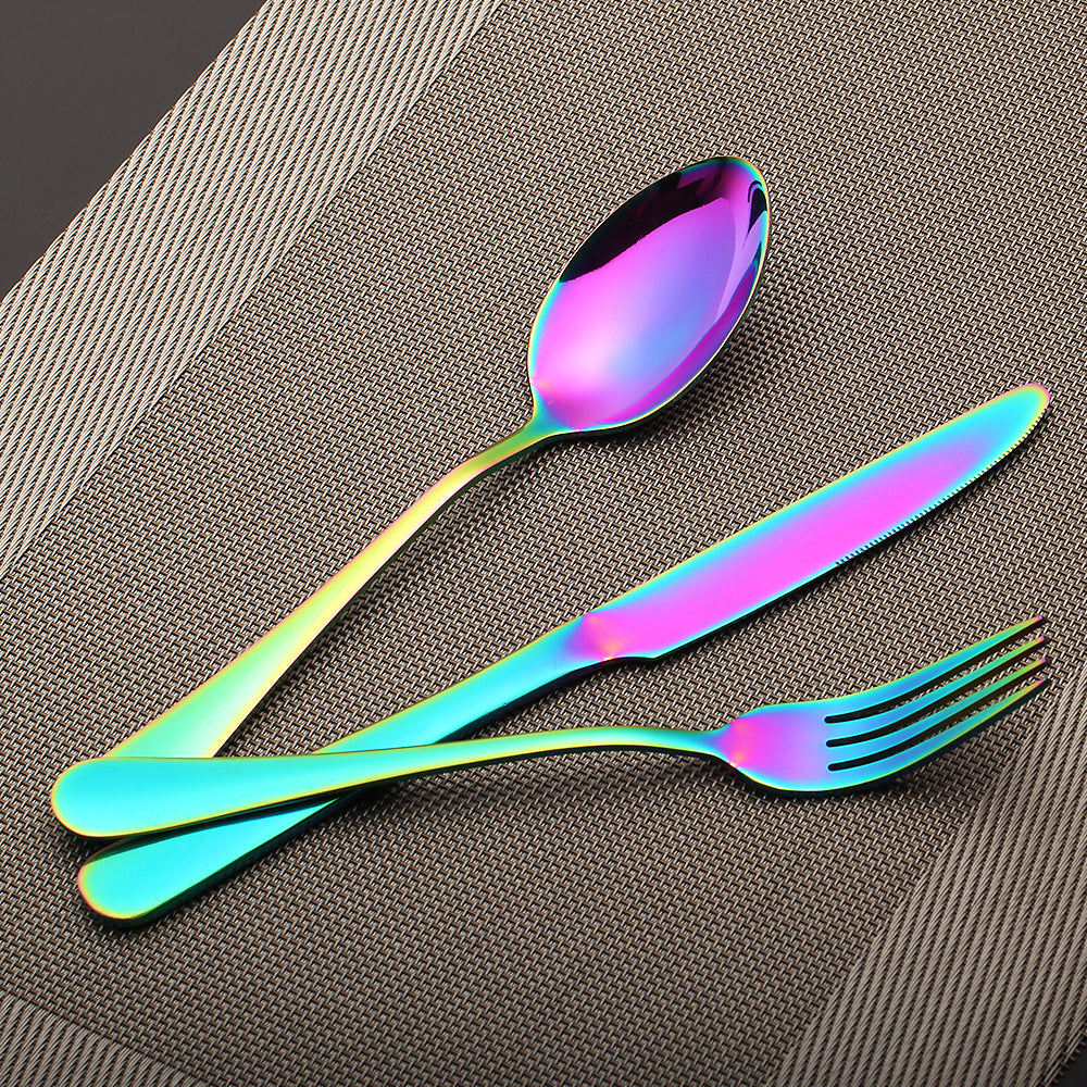 Vaisselle - Ensemble de couverts colorés en inox – Image 6