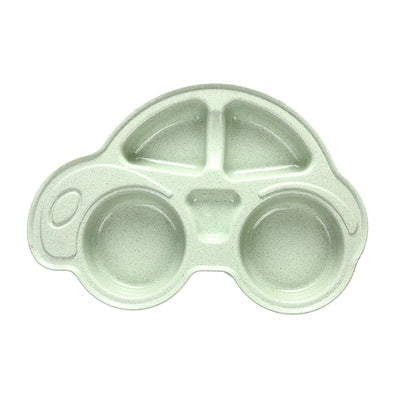 Mini Assiette Enfant forme Voiture (couleur vert)