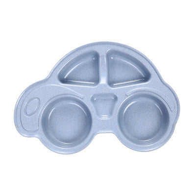 Mini Assiette Enfant forme Voiture (couleur bleu)