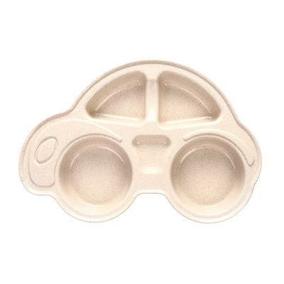 Mini Assiette Enfant forme Voiture (couleur beige)