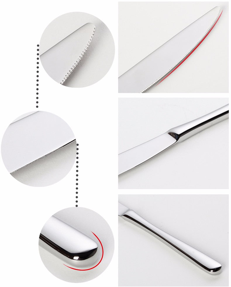 Vaisselle : Set de couverts FROST argentés en inox - 24 pièces – Image 10