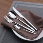 Vaisselle - Ensemble 24 pièces SATURN effet miroir en inox