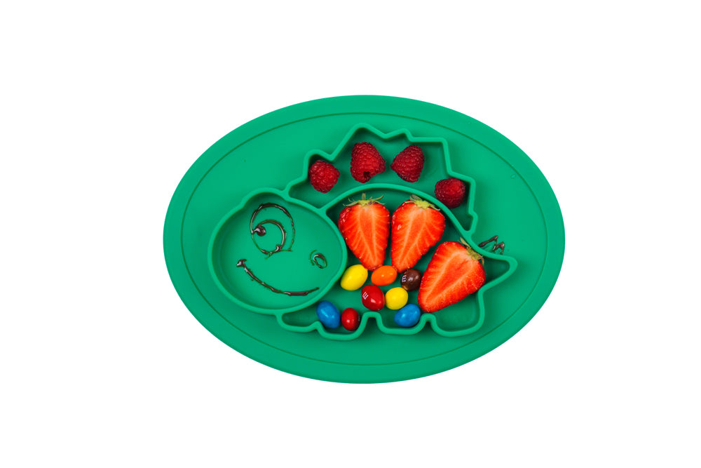 Plateau repas thème dinosaure - couleur vert