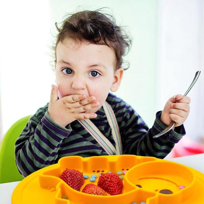 Vaisselle plateau bébé dinosaure en silicone – Image 8