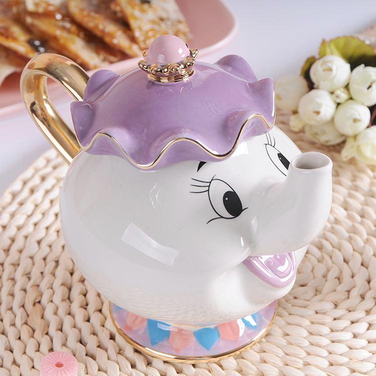 Vaisselle service à thé La Belle et la Bête avec théière et tasse – Image 7