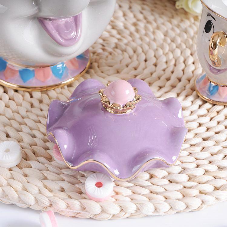 Vaisselle service à thé La Belle et la Bête avec théière et tasse – Image 6
