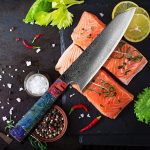 Vaisselle - Couteau Nakiri chef 67 strates acier damassé