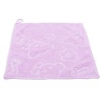 serviette de bain bébé avec ourson violet