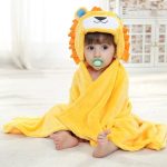 Linge de bain serviette lionceau