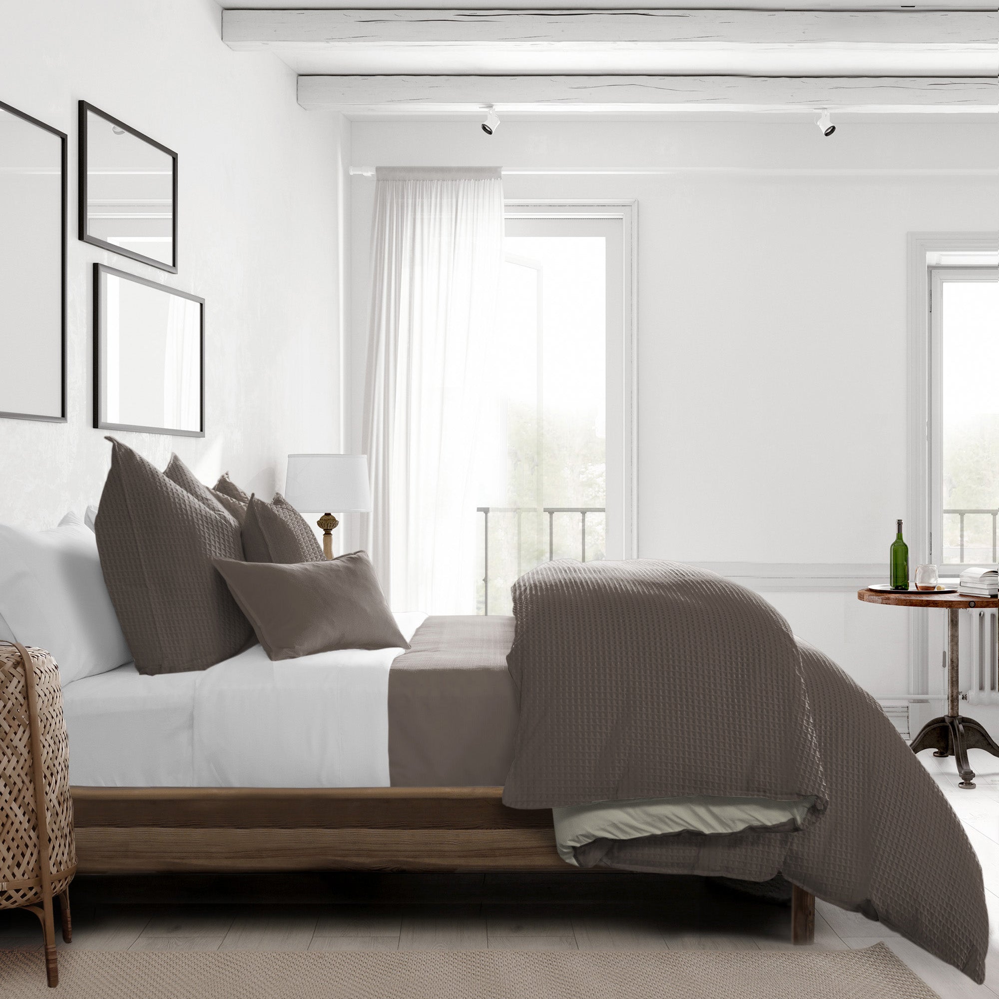 Couvre lit soma moka fabriqué au Canada par Colcha Linens – Image 2