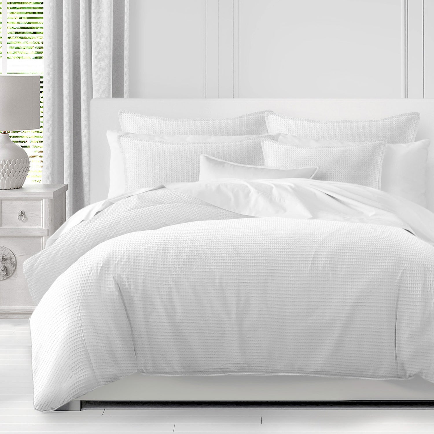 Couvre lit Soma blanc - Fabrication canadienne - Colcha Linens