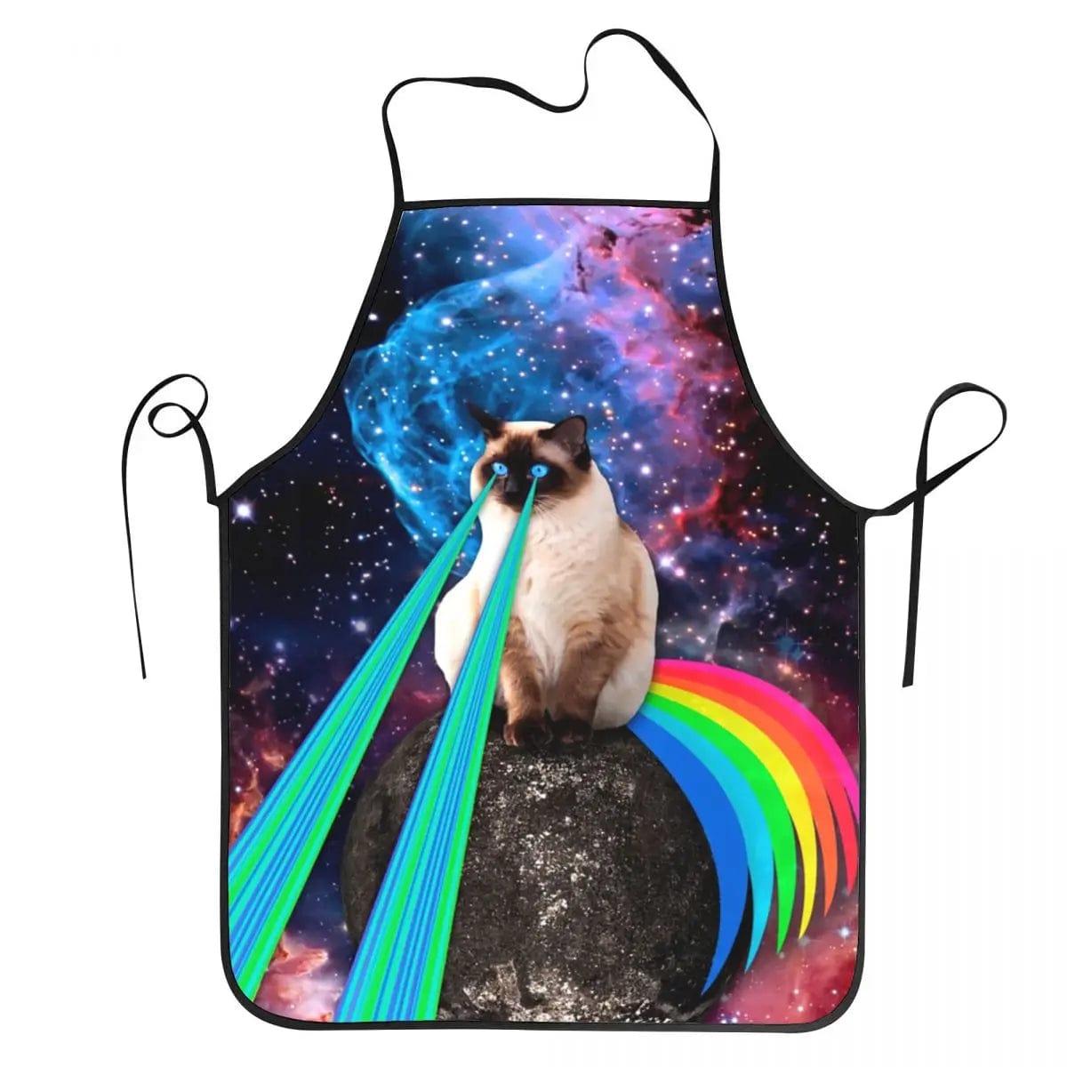 Tablier chat pizza cosmique humoristique unisexe – Image 8
