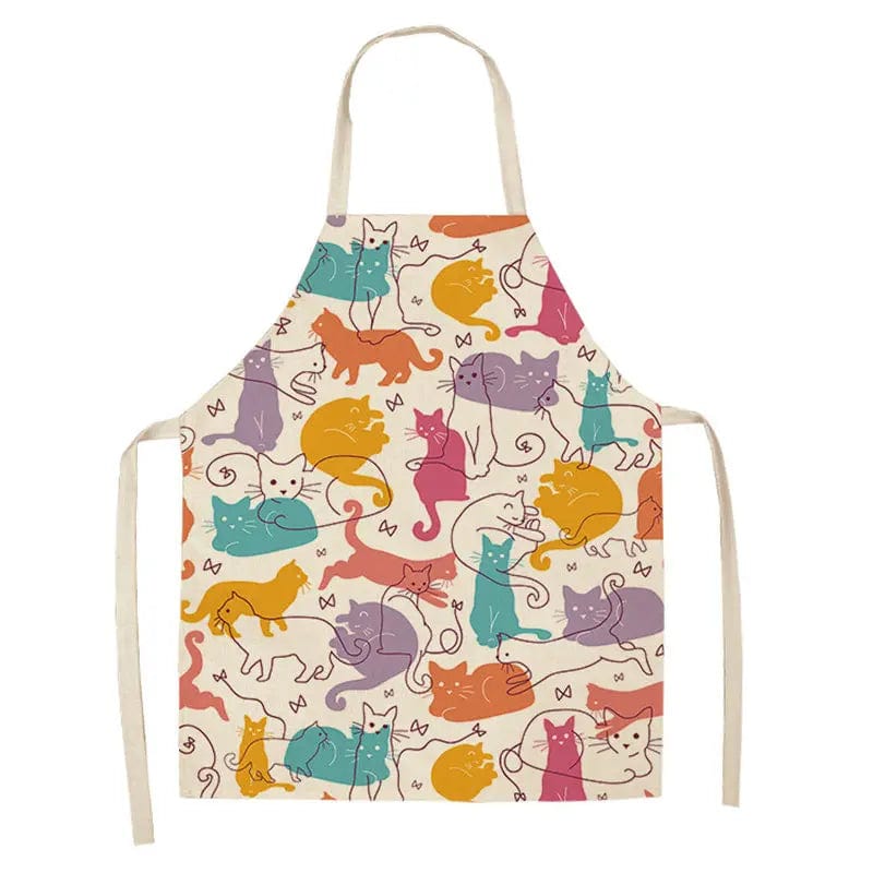 Tablier motif couple de chats affectueux – Image 23