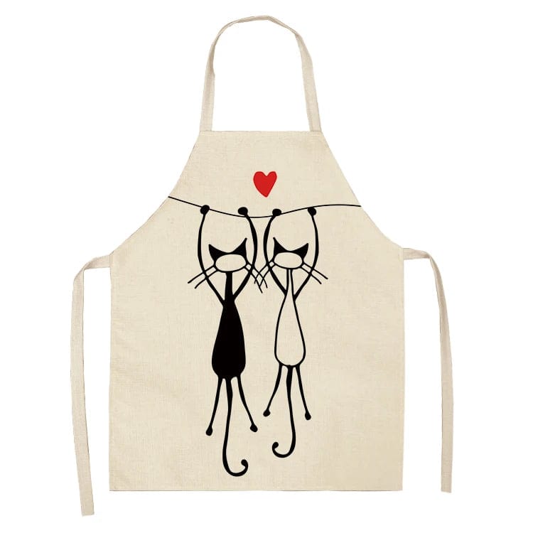 Tablier avec motif chat noir mystique – Image 16