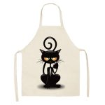 Tablier de Cuisine - Dessin de Chat noir Mystérieux Lunatic / Adulte 55x68cm