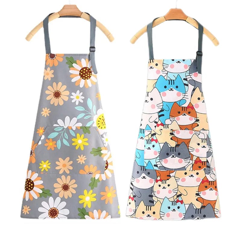 Tablier coton étanche avec motif floral ou félin – Image 6