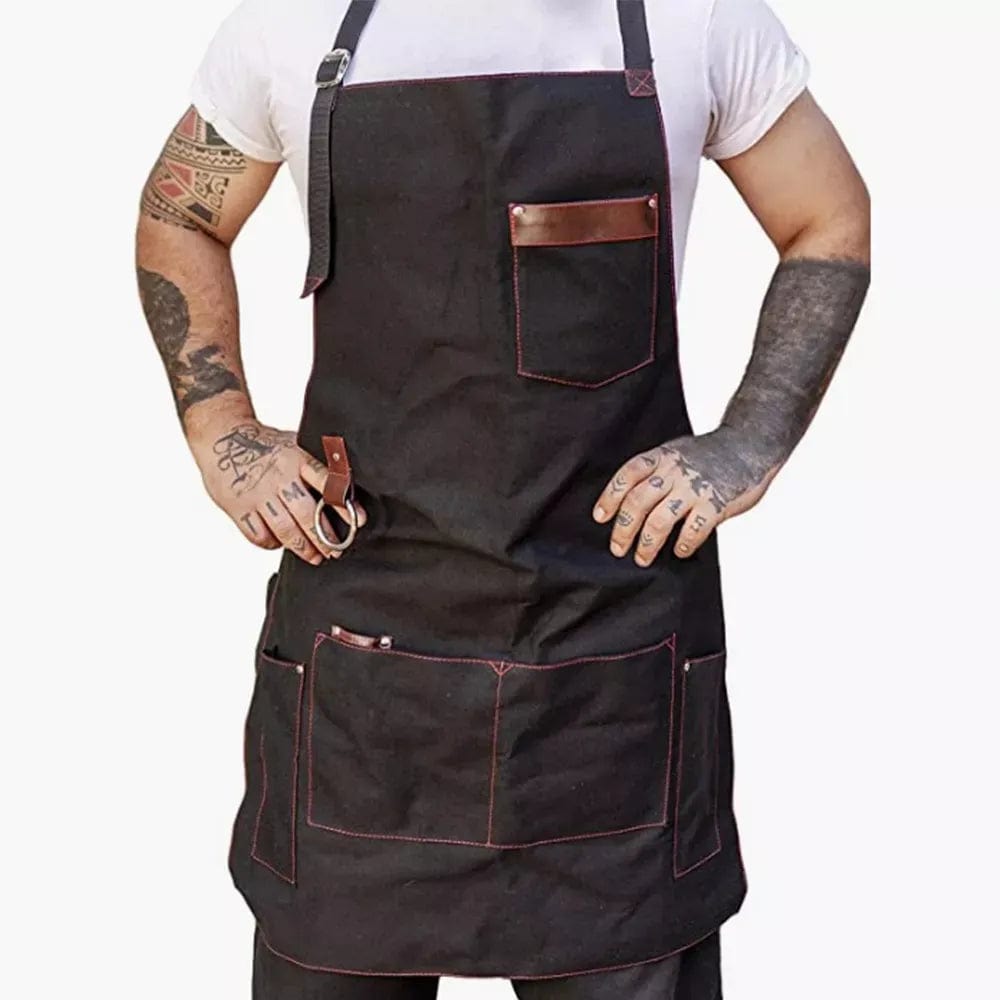 Tablier homme en toile avec poches - qualité chef imperméable – Image 7
