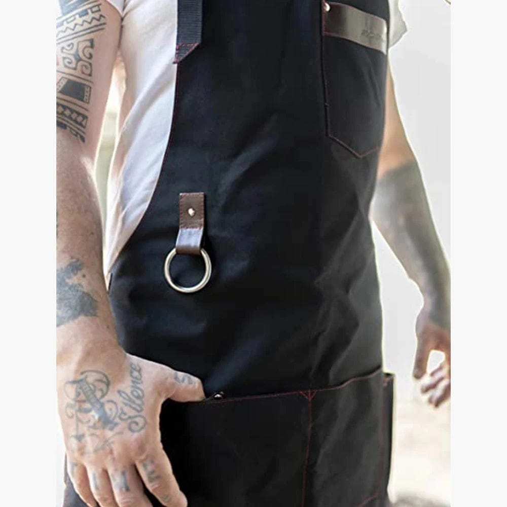 Tablier homme en toile avec poches - qualité chef imperméable – Image 6
