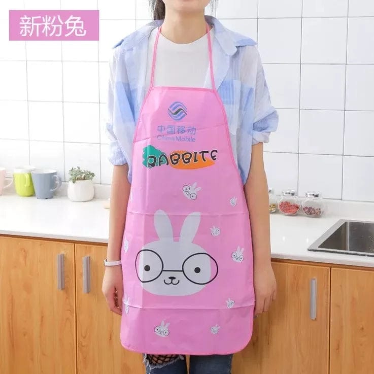 Tablier de cuisine étanche pour enfant - Tablier Panda pour BBQ, cuisine, restaurant - 44.5*67.5cm Rabbit