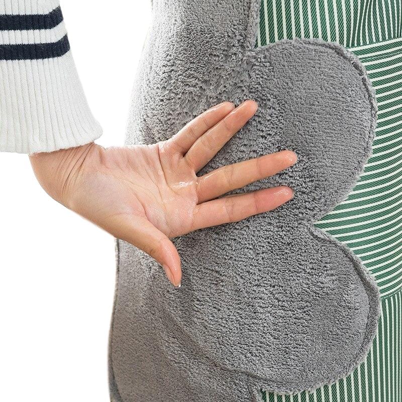 Tablier cuisine étanche et nettoyage aisé avec zone pour essuyer les mains – Image 4