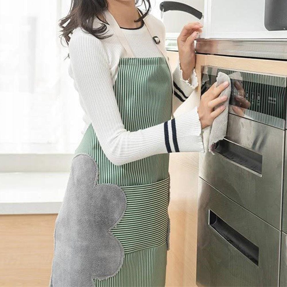 Tablier cuisine étanche et nettoyage aisé avec zone pour essuyer les mains – Image 5